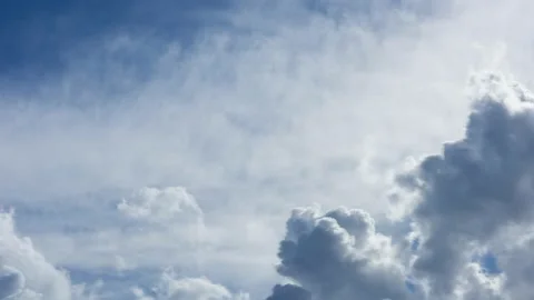 Time lapse clouds in the sky Stock Footage 137958236