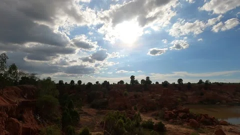 Time lapse clouds in the sky Stock Footage 196104618