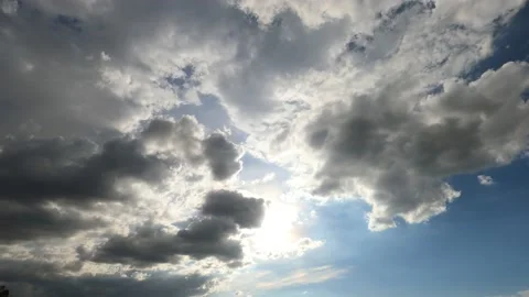 Time lapse clouds in the sky Video stock 196104628