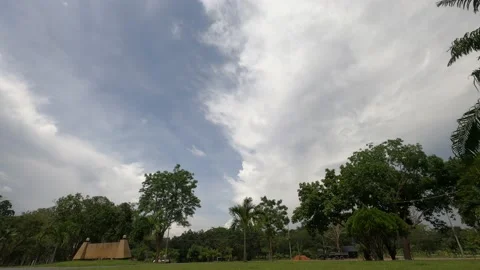 Time lapse clouds in the sky Stock Footage 196104728