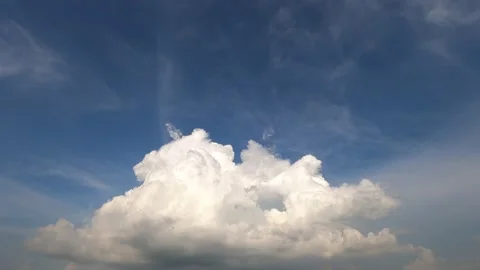 Time lapse clouds in the sky Stock Footage 196672075