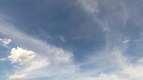 Time lapse clouds in the sky Stock Footage 196811710