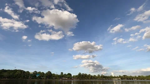 Time lapse clouds in the sky Stock Footage 196872579