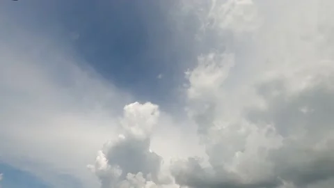 Time lapse clouds in the sky Video stock 206344944