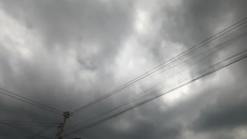 Time lapse clouds in the sky Video stock 243642112