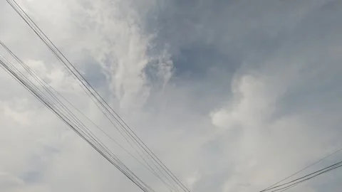 Time lapse clouds in the sky Video stock 243642121