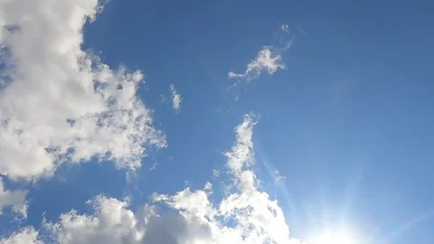 Time-Lapse Clouds in the sky HD 1080 27s Video stock 249351626