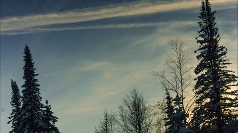 Time lapse of clouds in the sky in the mountains Stock Footage 102653346