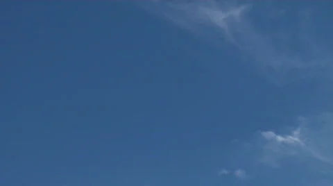 Time Lapse Clouds in a Spring Sky Stock Footage 286860