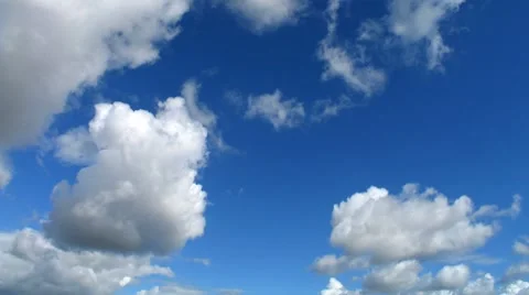 Time lapse clouds on a sunny day, storm gathering. Stock Footage 8691911