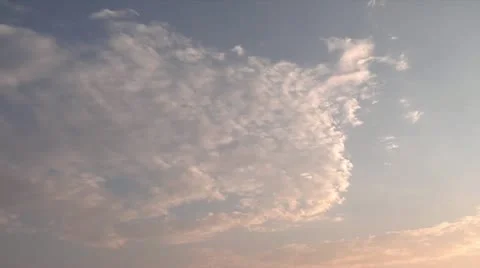 Time Lapse Clouds to Sunset 720 Stock Footage 12023222