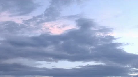 Time Lapse Clouds Sunset 720 Stock Footage 12024506