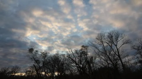 Time lapse of clouds at sunset Video stock 22213684