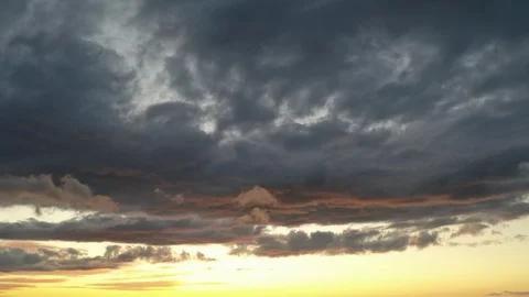 Time lapse clouds at sunset Stock Footage 114749065