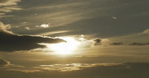 Time-Lapse of Clouds at Sunset Stock Footage 332037769
