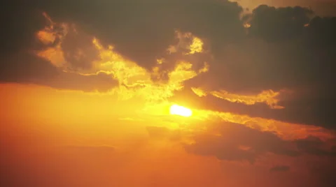 Time lapse of  clouds ,sunset or sunrise (reverse),Clouds billowing. 4k clip. Stock Footage 48859185