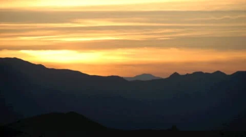 Time-lapse of clouds at sunset over Death Valley, USA Stock Footage 12757780