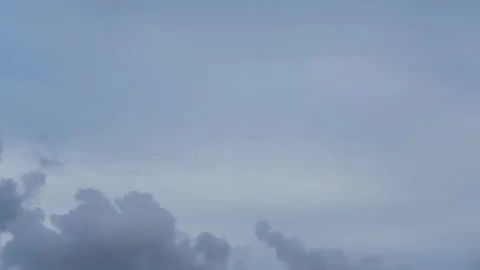 Time lapse of clouds at sunset. Rain is coming Video stock 255800105