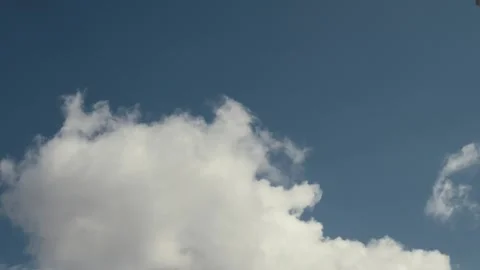 Time-Lapse of Clouds Swirling Across a Blue California Sky Stock Footage 319042096