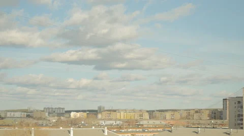 Time lapse clouds on the top of the sky at evening Video stock 47853691