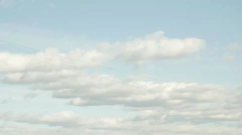 Time lapse clouds on the top of the sky at evening Stock Footage 47853712