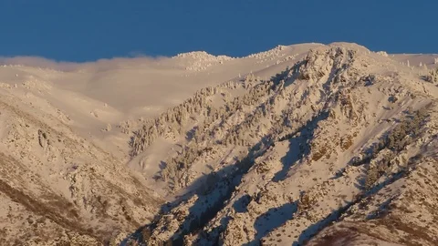Time lapse clouds Utah Mountains Sunset  Stock Footage 102533593