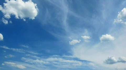 Time Lapse clouds. video without the birds. Stock Footage