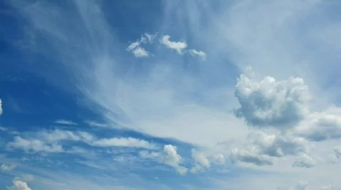 Time Lapse clouds. video without the birds. Stock Footage 450541