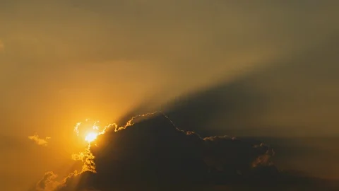 Time-lapse clouds view move on evening Stock Footage 108073792