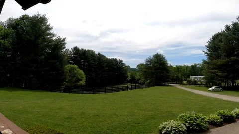 Time Lapse of Clouds in West Virginia co Stock Footage 124594934
