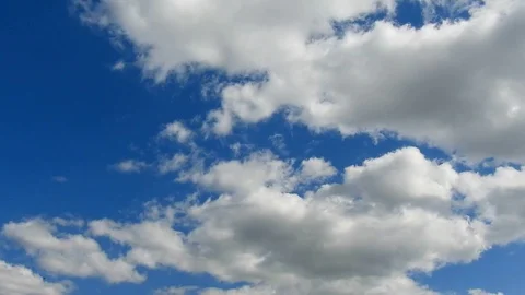 Time lapse clouds, white clouds and blue sky time-lapse, Stock Footage 130149813