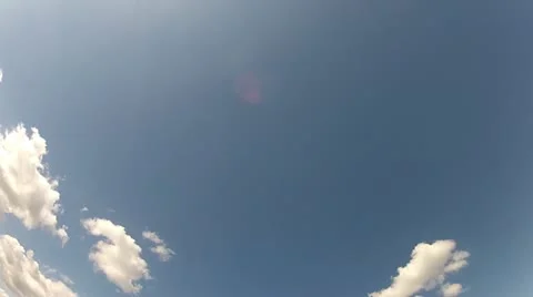 Time Lapse Clouds, Wide Angle Stock Footage 11858384