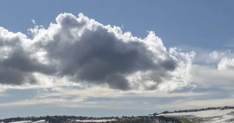 Time lapse of cloudscape behind of the mountains top. Snow, rocks, cliffs and Stock Footage 245708131