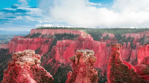 Time Lapse - Cloudscape at Bryce Canyon National Park, Utah Stock Footage 47338362