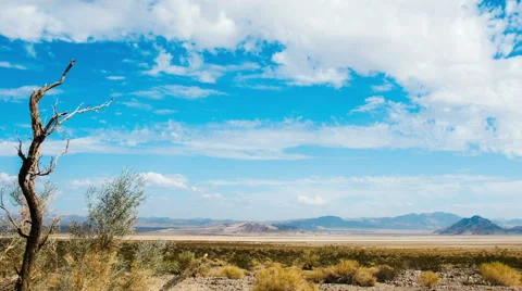 Time Lapse - Cloudscape in Desert Stock Footage 47338862