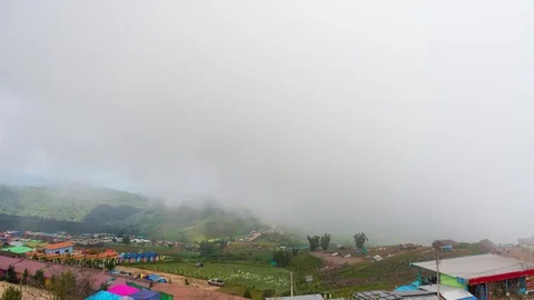 Time lapse of cloudscape on mountain hills in nature Stock Footage 82207189