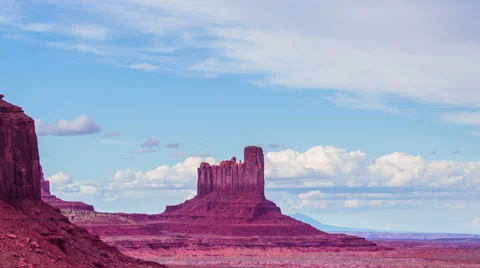 Time Lapse - Cloudscape Moving Over Monument Valley, Utah, USA Stock Footage 61742380