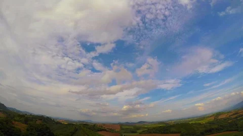Time Lapse Cloudscape Over Khao Yai National Park , Thailand 库存影片 93268410