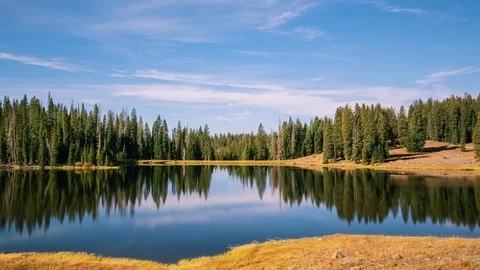 Time Lapse - Cloudscape over the Lake in Grand Mesa  in Colorado - 4K 動画素材 118886814
