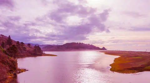 Time Lapse - Cloudscape Over Ocean Stock Footage 48430824
