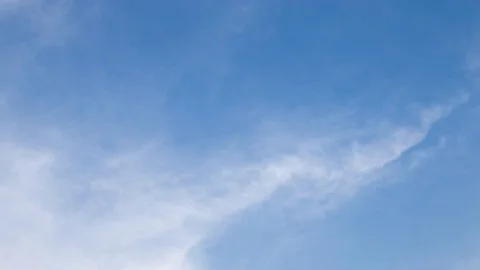 Time-lapse of cloudscape in spring, summer Stock Footage 75811307