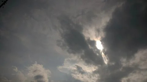 Time lapse cloudspace. White clouds at the sky in the afternoon Video stock 223541757