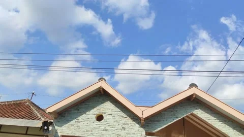 Time lapse cloudy blue sky Stock Footage 158812478