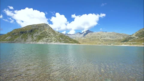 Time lapse of a Cloudy day in the mountain's lake Stock Footage 210416697