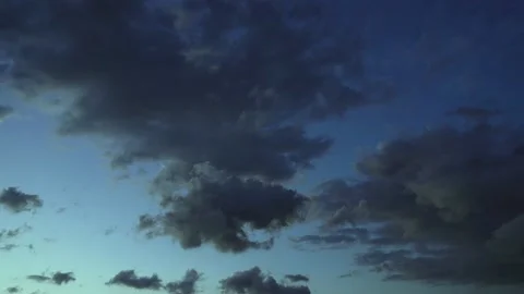 Time lapse. cloudy evening sky at sunset. Stock Footage 212615775