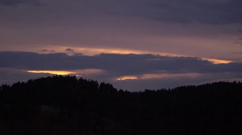 Time Lapse of Cloudy Morning Sky Stock Footage 34174471