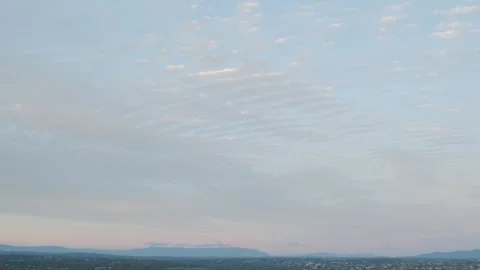 Time lapse of a cloudy sky during Sunset Stock Footage 246171295