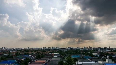 Time Lapse of cloudy sky Stock Footage