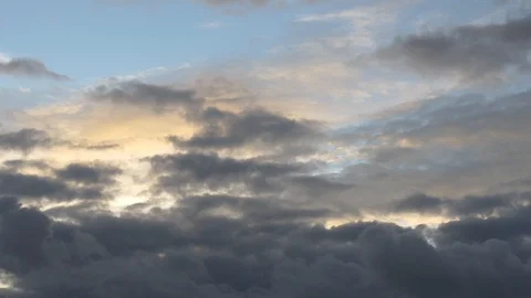 Time lapse of a cloudy sky Stock Footage 122818882