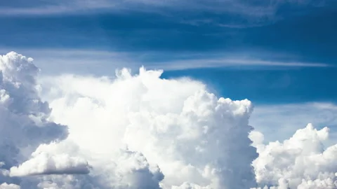 Time Lapse Cloudy Sky Stock Footage 132473984